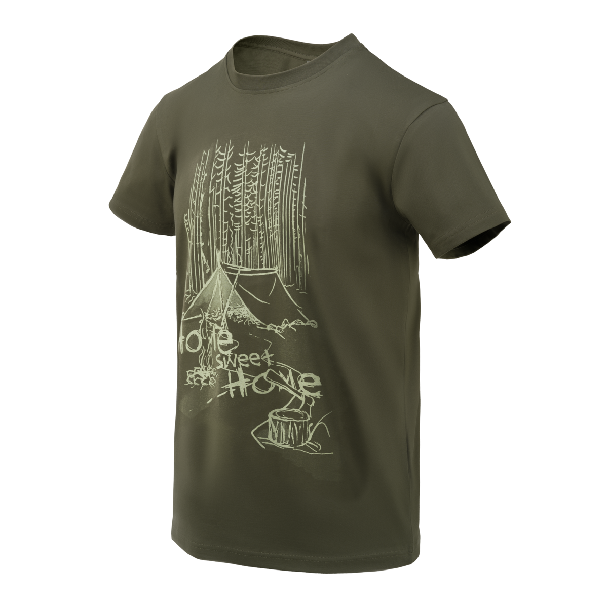 Tricou Helikon-Tex "Home Sweet Home" Verde Taiga