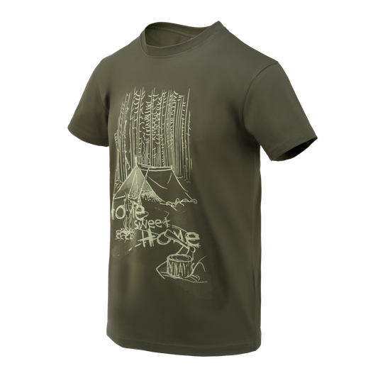 Tricou Helikon-Tex "Home Sweet Home" Verde Taiga