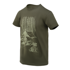 Tricou Helikon-Tex "Home Sweet Home" Verde Taiga