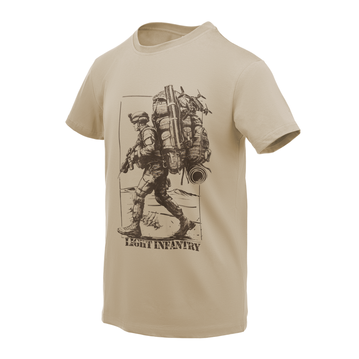 Tricou Helikon-Tex Light Infantry Khaki din bumbac