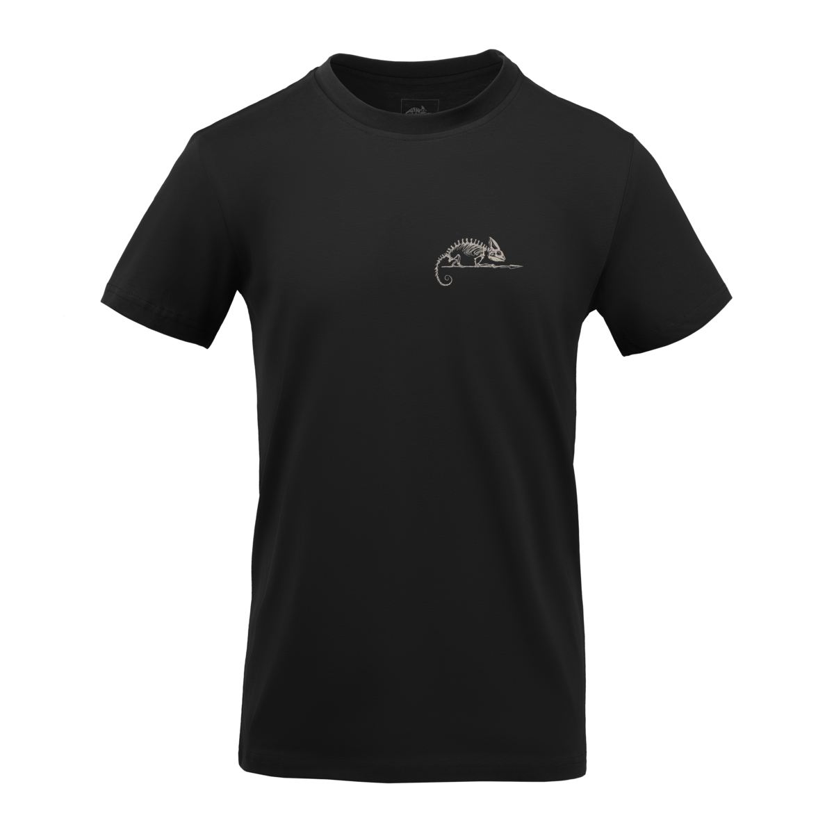 Tricou Helikon-Tex Logo Mid Grey Melange din Bumbac