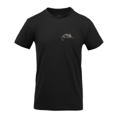 Tricou Helikon-Tex Logo Mid Grey Melange din Bumbac
