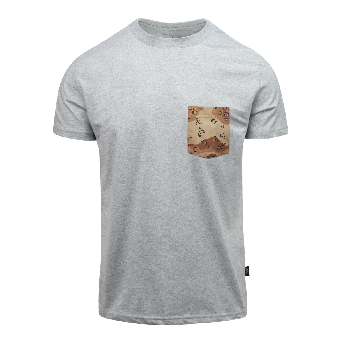 Tricou Helikon-Tex Mid Grey Melange cu Buzunar 6-Color Desert