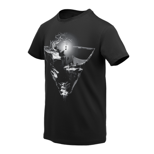 Tricou Helikon-Tex Night Valley Negru din Bumbac