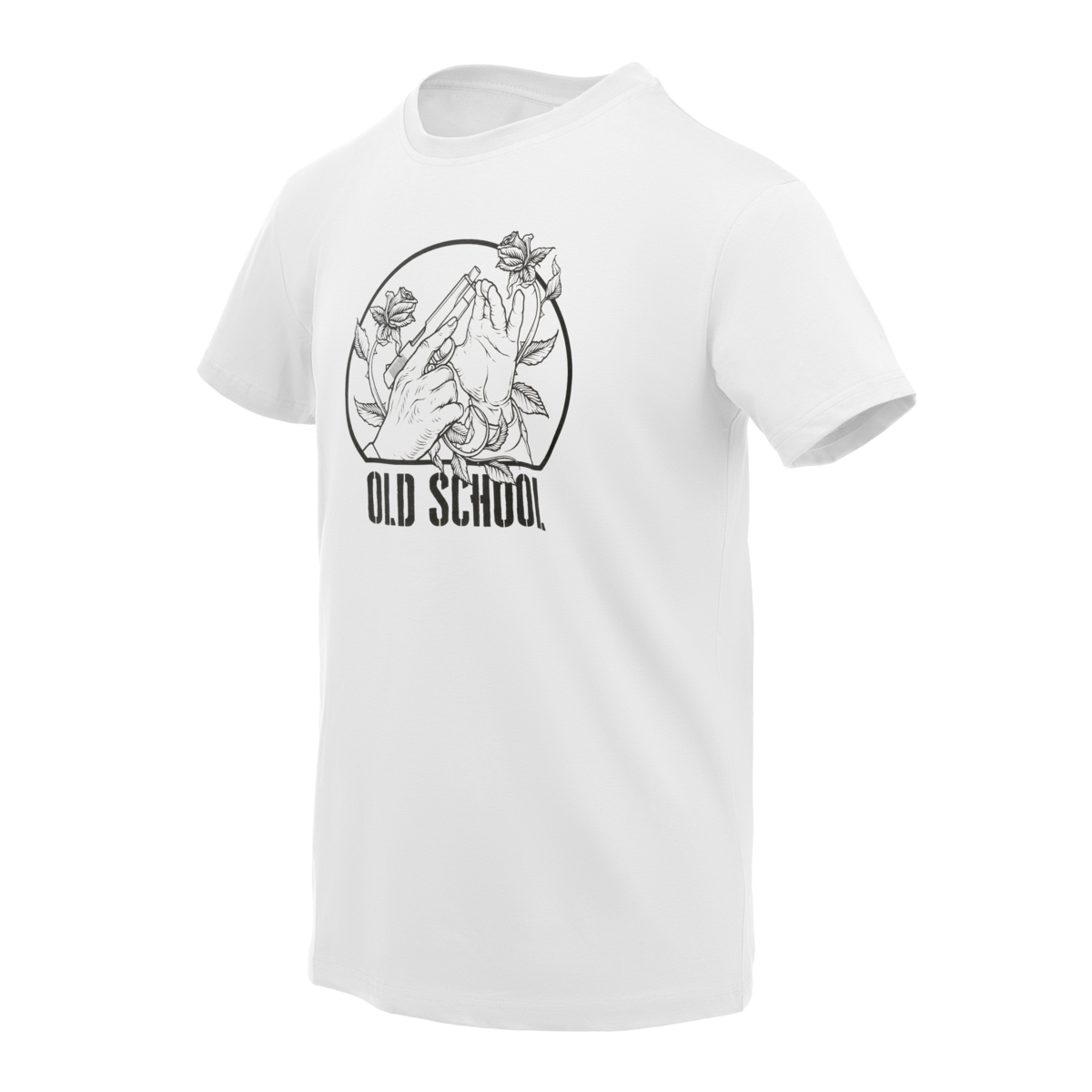 Tricou Helikon-Tex Press Check Bumbac Alb