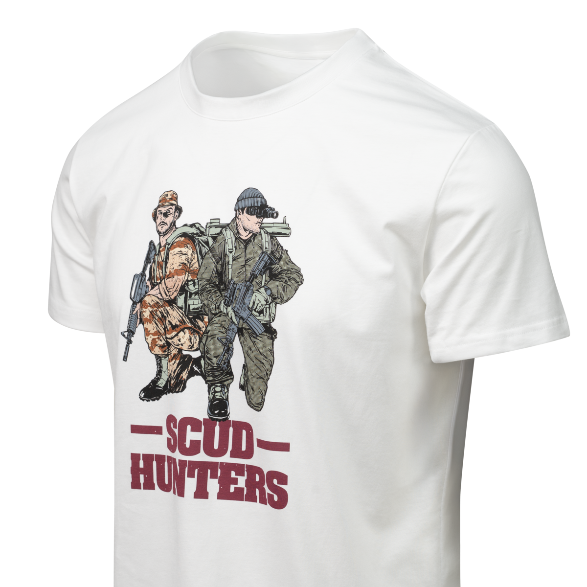 Tricou Helikon-Tex Scud Hunters Alb din bumbac