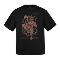 Tricou Hunter Pilots M-Tac Negru – 100% Bumbac Greu, Croială Oversized - poza 3