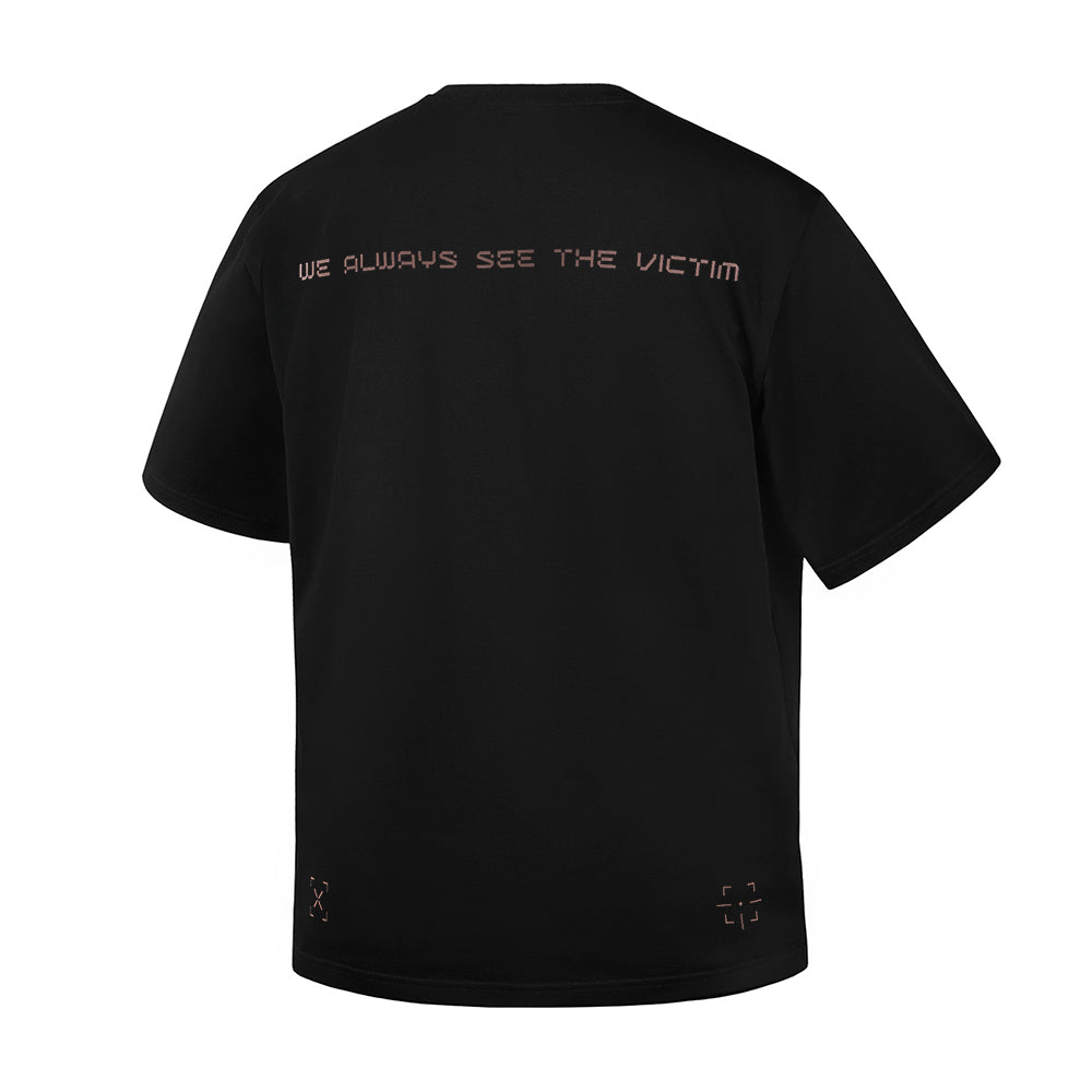 Tricou Hunter Pilots M-Tac Negru – 100% Bumbac Greu, Croială Oversized - poza 5