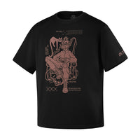 Tricou Hunter Pilots M-Tac Negru – 100% Bumbac Greu, Croială Oversized - poza 1
