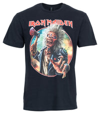 Tricou Iron Maiden Axe Eddie Circle - Ediție Aniversară Bumbac