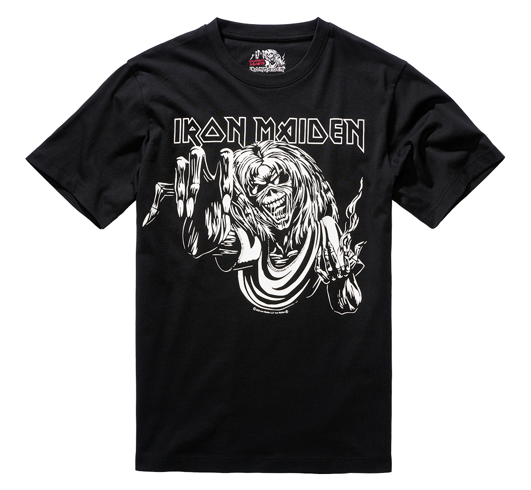 Tricou Iron Maiden T Eddy Glow Negru Brandit - Stil Iconic Durabil