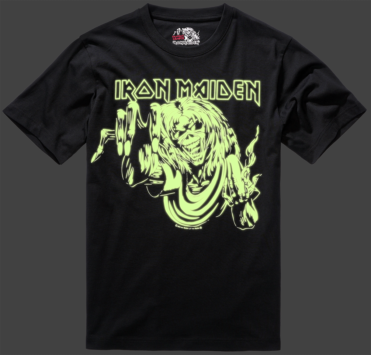 Tricou Iron Maiden T Eddy Glow Negru Brandit - Stil Iconic Durabil