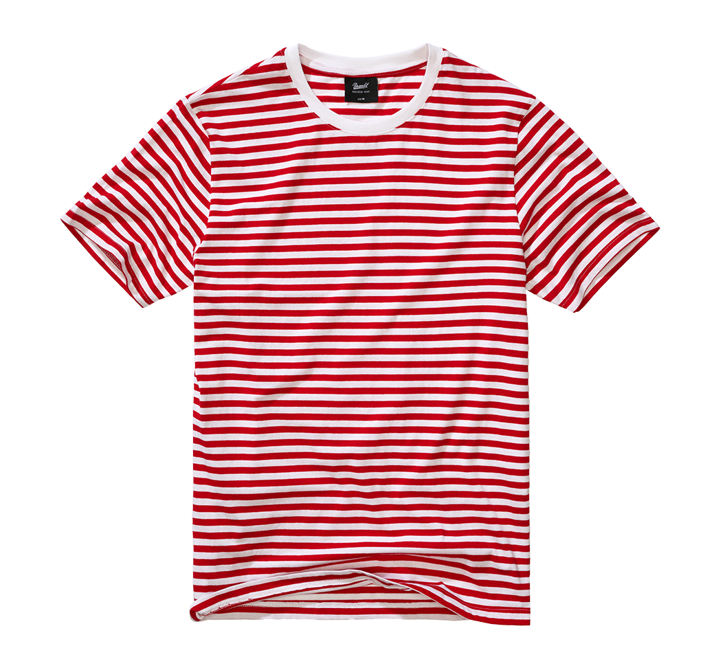 Tricou Jerseyshirt Stripe Tee Red White Brandit - Stil Casual Versatil