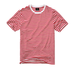 Tricou Jerseyshirt Stripe Tee Red White Brandit - Stil Casual Versatil