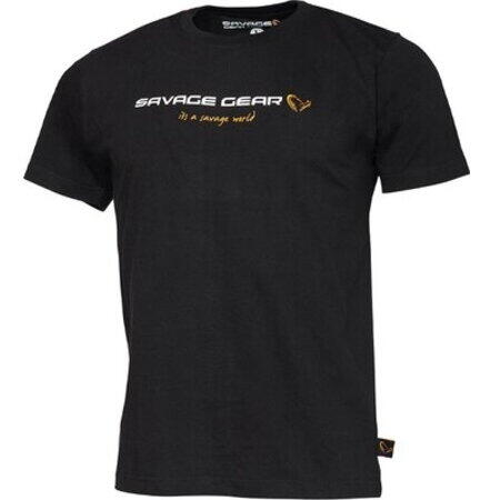 Tricou Junior Black Ink Savage Gear - Comfort, Stil Pescuit