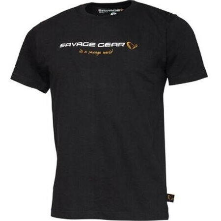 Tricou Junior Black Ink Savage Gear - Confort, Stil 10-12 Ani