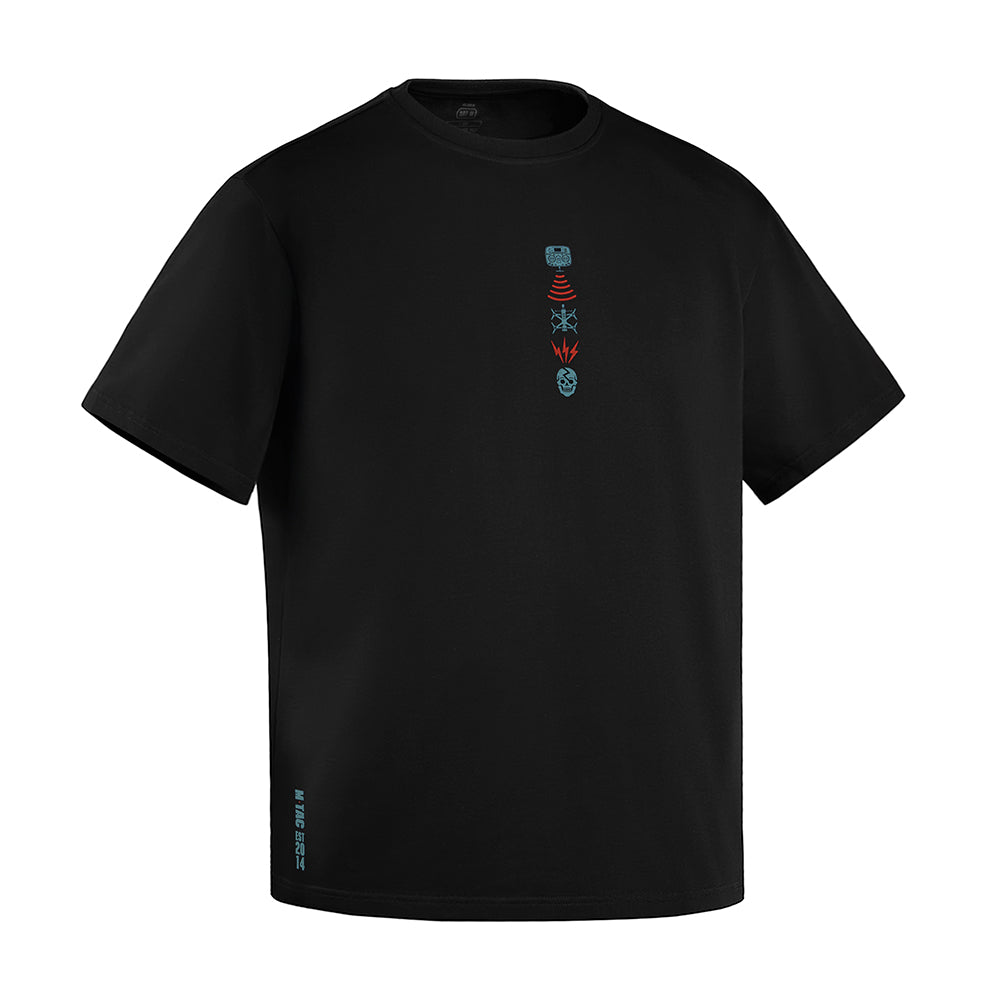 Tricou Kill Zone Cotton Hard M-Tac Negru – 100% Bumbac Greu, Croială Oversized - poza 5