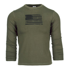 Tricou Kinder USA Mânecă Lungă Verde - Confort Tactic Adaptabil