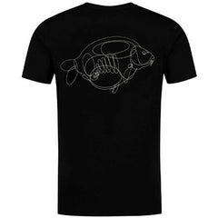 Tricou Korda One Liner Tee Black - Confort Pescar, Design Modern - 1