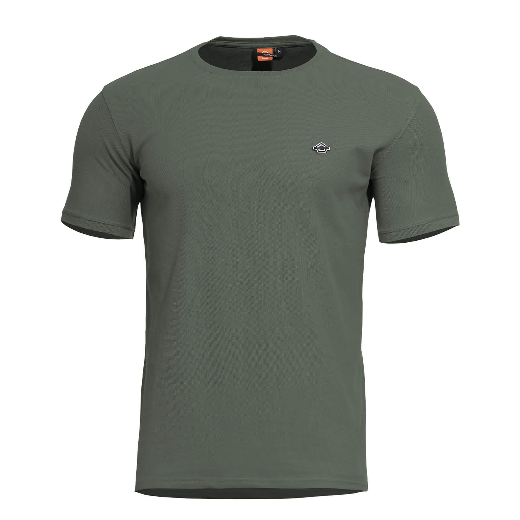 Tricou Levantes Crewneck Camo Green Pentagon Tactical - Performanță și Confort Adaptabil