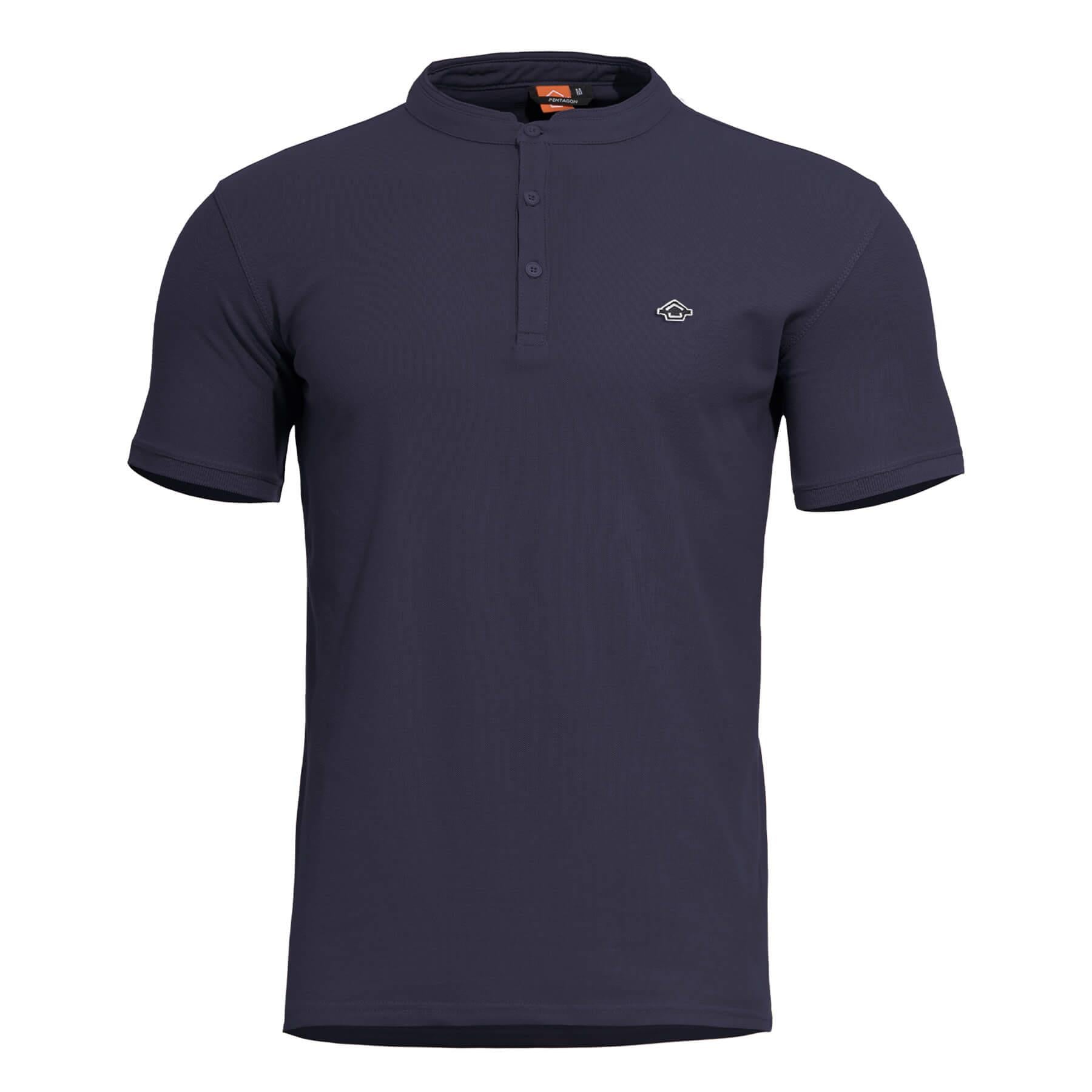 Tricou Levantes Henley T-Shirt Navy Blue Pentagon Tactical - Performanță și Ventilație Optimă în orice Mediu