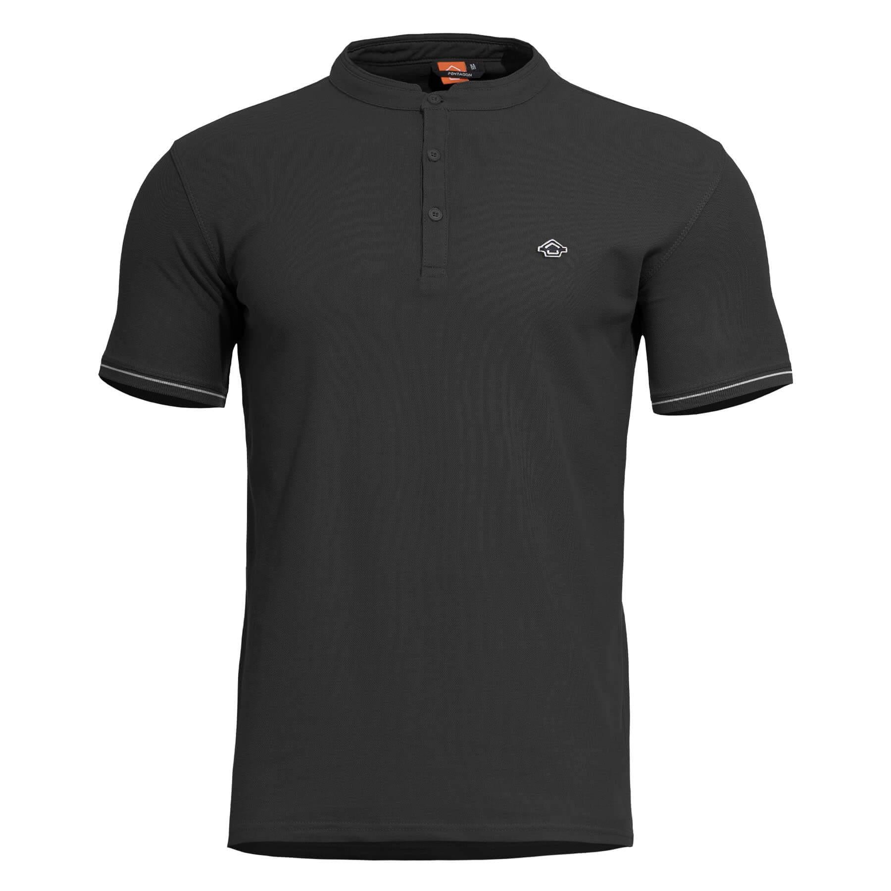 Tricou Levantes Henley T-Shirt Stripes -Str Black Pentagon Tactical - Performanță și Confort Adaptabil