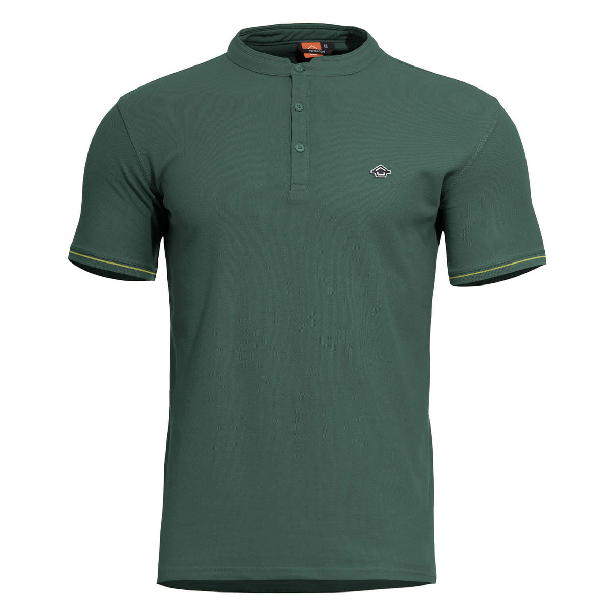 Tricou Levantes Henley T-Shirt Stripes -Str Springbok Green Pentagon Tactical - Performanță Discretă și Confort Adaptabil