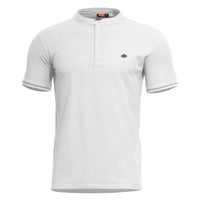 Tricou Levantes Henley T-Shirt Stripes -Str White Pentagon Tactical - Performanță și Discreție Tactică