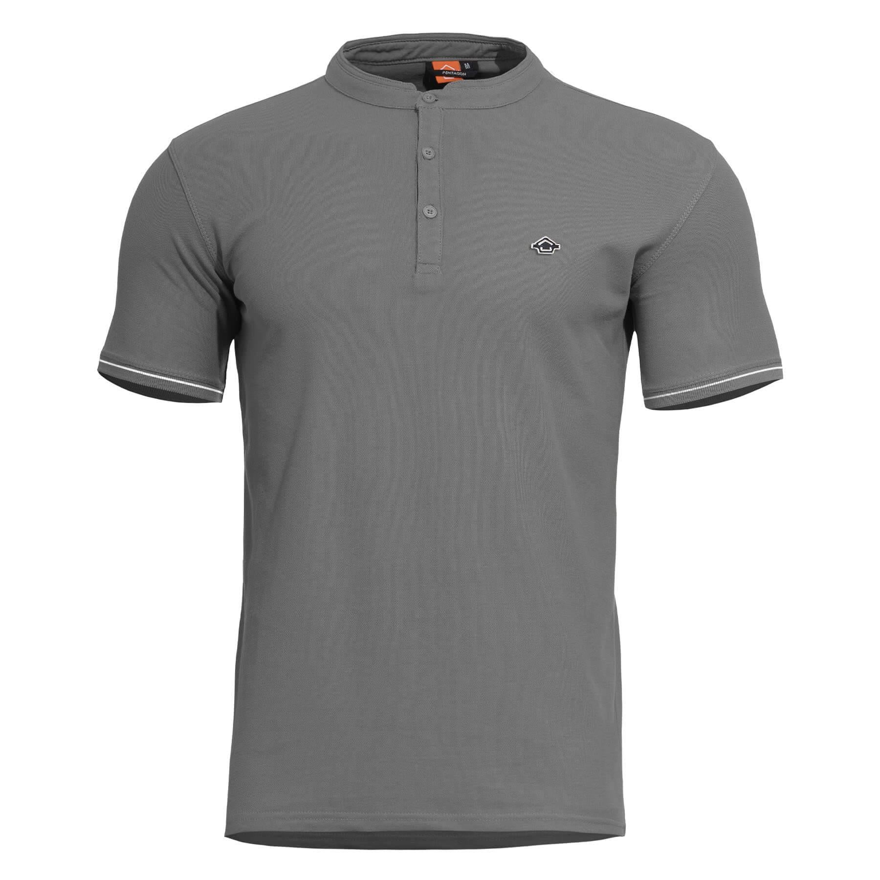 Tricou Levantes Henley T-Shirt Stripes -Str Wolf-Grey Pentagon Tactical - Performanță și Discreție Optimă