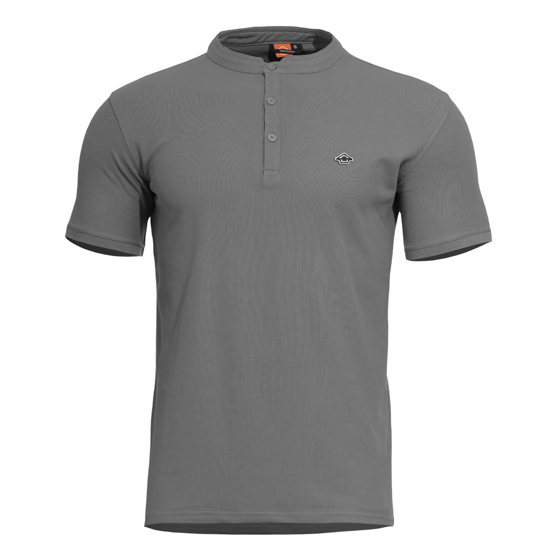 Tricou Levantes Henley T-Shirt Wolf-Grey Pentagon Tactical - Performanță și Ventilație Optimă în orice Mediu