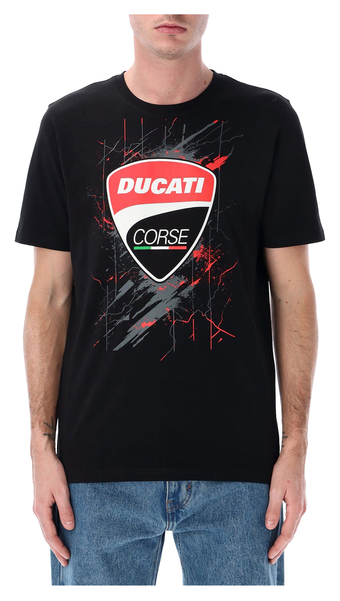 Tricou Logo Ducati Corse - Bumbac Pur, Design Iconic