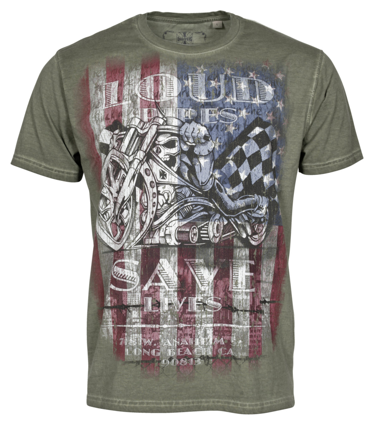 Tricou Loud Pipes Save Lives WCC - Bumbac, Design Unic