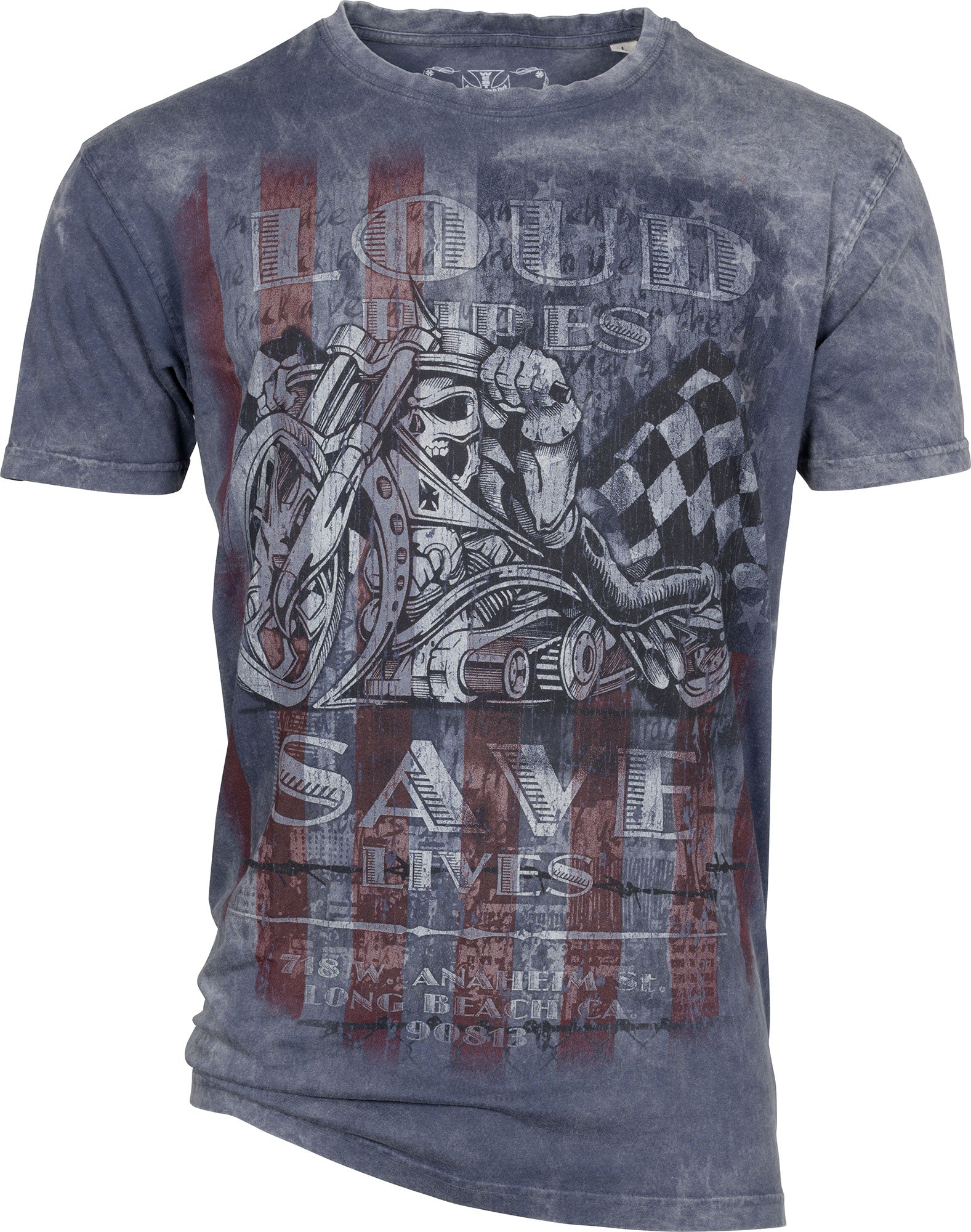 Tricou Louis Special USA Loud Pipes WCC - Design Iconic Moto
