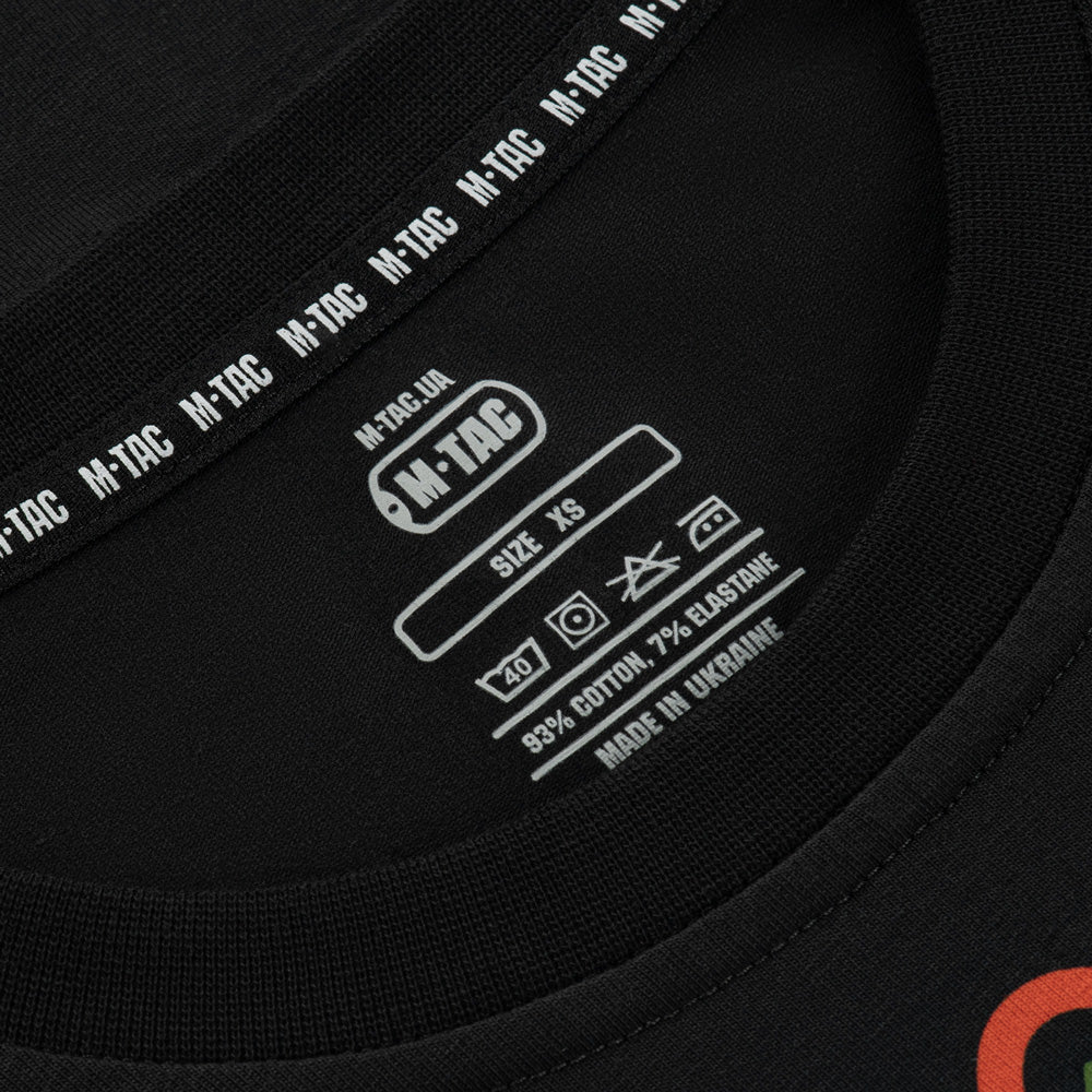 Tricou mânecă lungă Viburnum M-Tac - Negru, Trident și Voință
