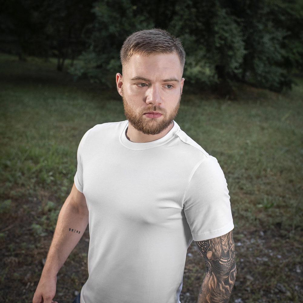 Tricou M-Tac 93/7 – Alb Confort Rezistent