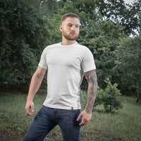 Tricou M-Tac 93/7 – Alb Confort Rezistent