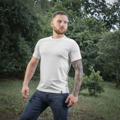 Tricou M-Tac 93/7 – Alb Confort Rezistent