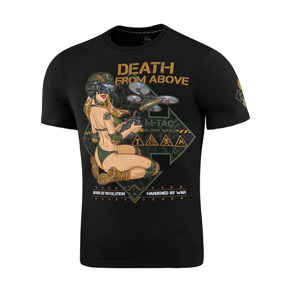 Tricou M-Tac Delivery Service - Negru, Bumbac Elastic