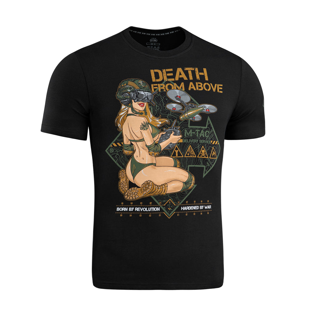 Tricou M-Tac Delivery Service - Negru, Bumbac Elastic