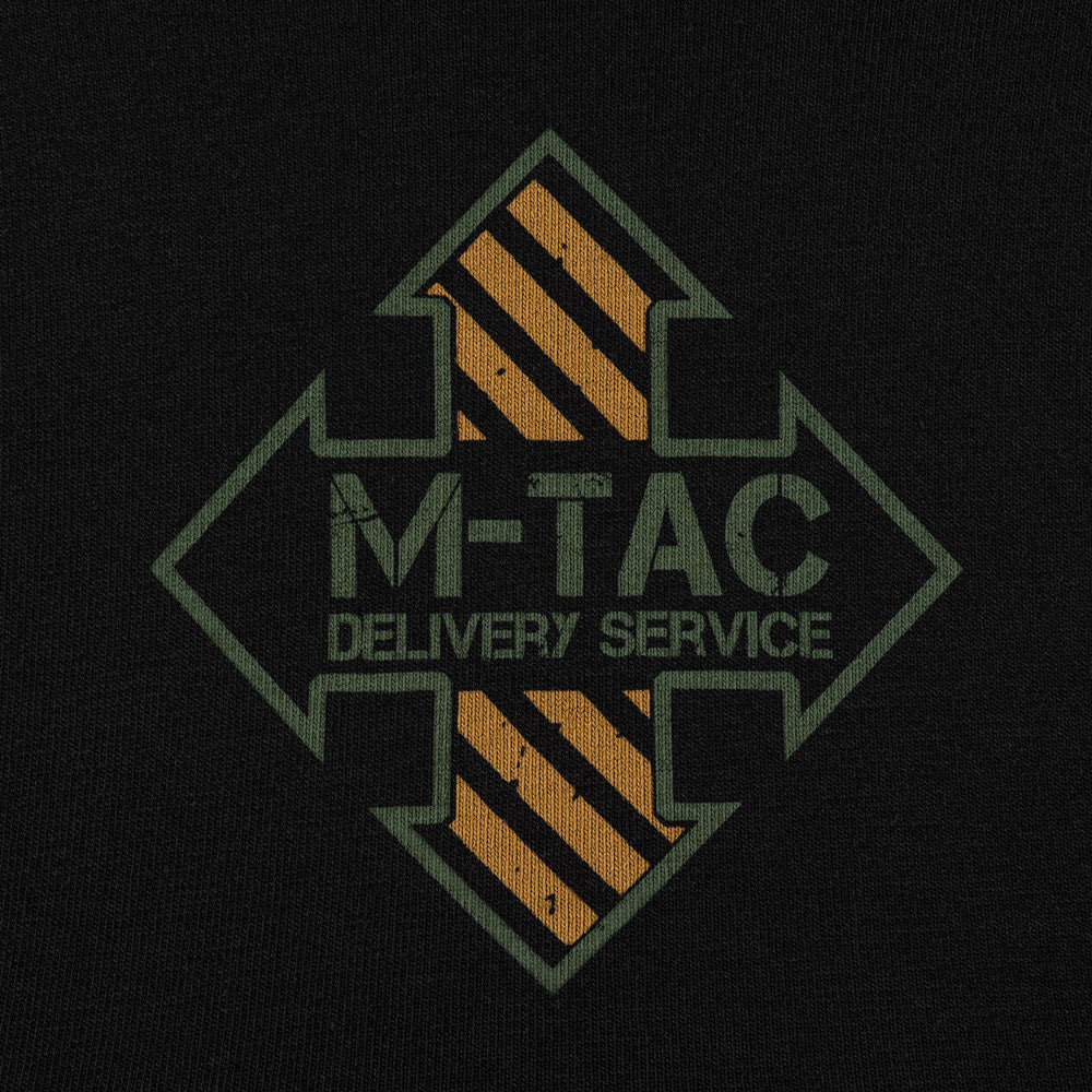 Tricou M-Tac Delivery Service - Negru, Bumbac Elastic