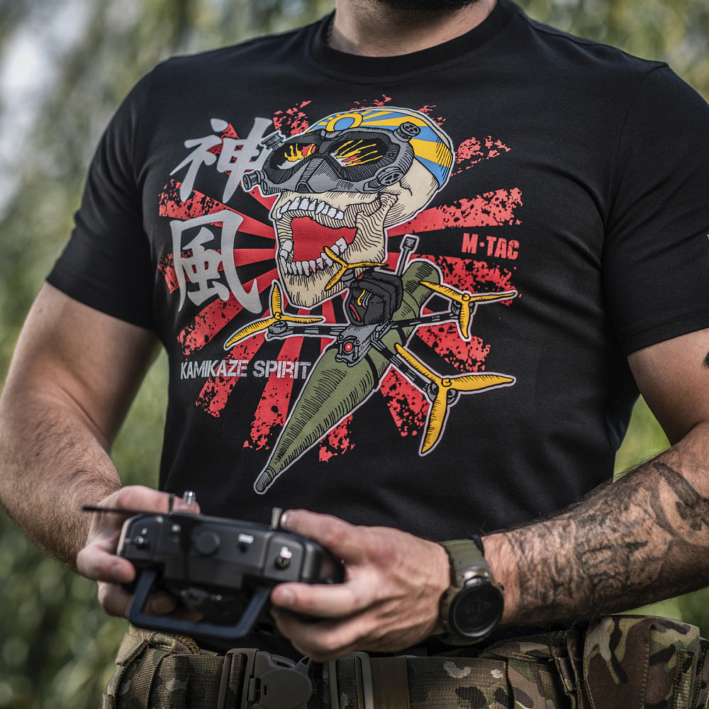 Tricou M-Tac Kamikaze Spirit - Negru, Pentru Operatori FPV