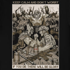 Tricou M-Tac Keep Calm - Negru, Bumbac Elastic