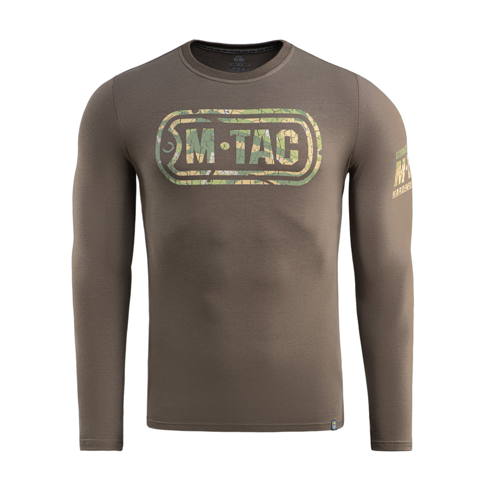 Tricou M-Tac Logo Long Sleeve - Dark Olive Camuflaj Tactic