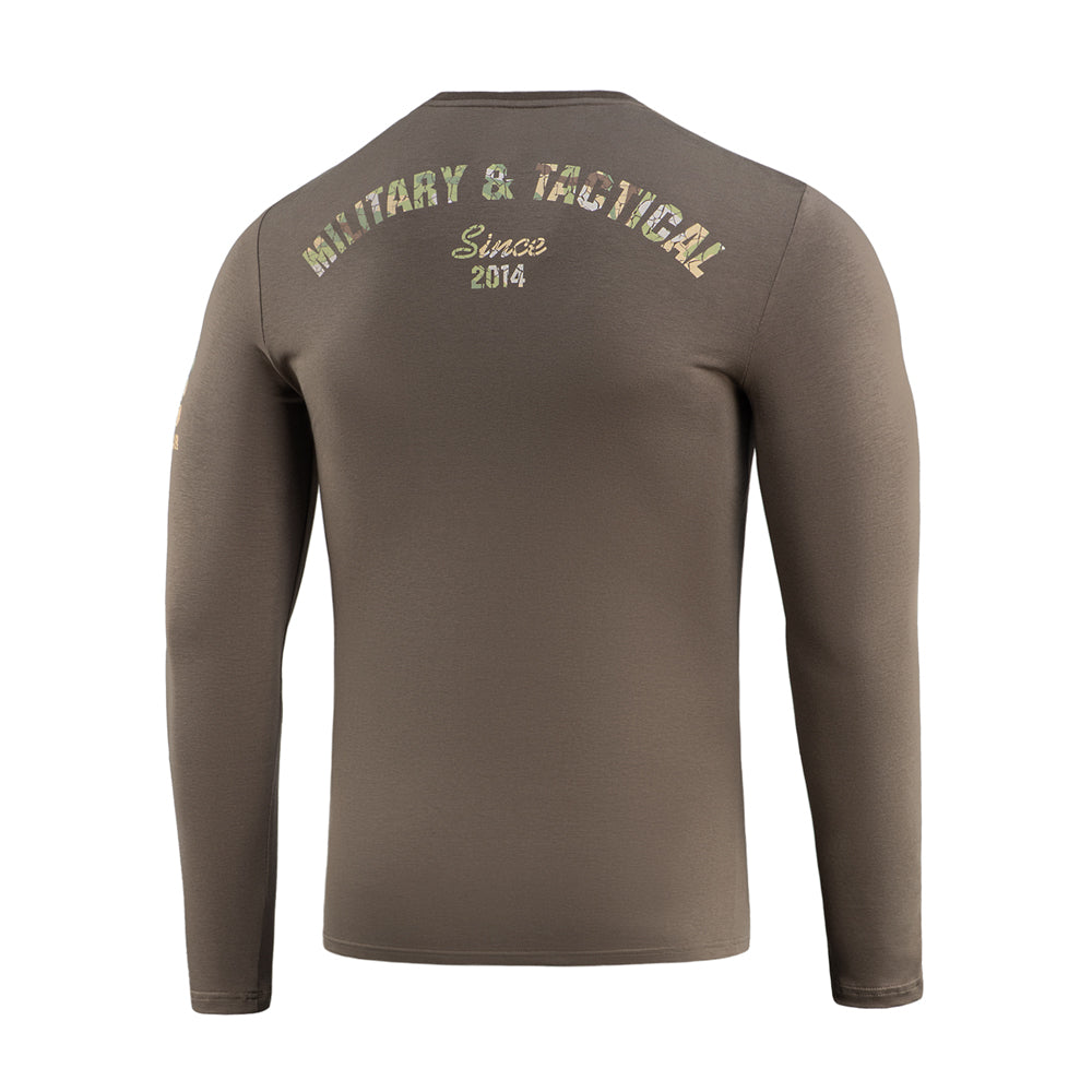 Tricou M-Tac Logo Long Sleeve - Dark Olive Camuflaj Tactic