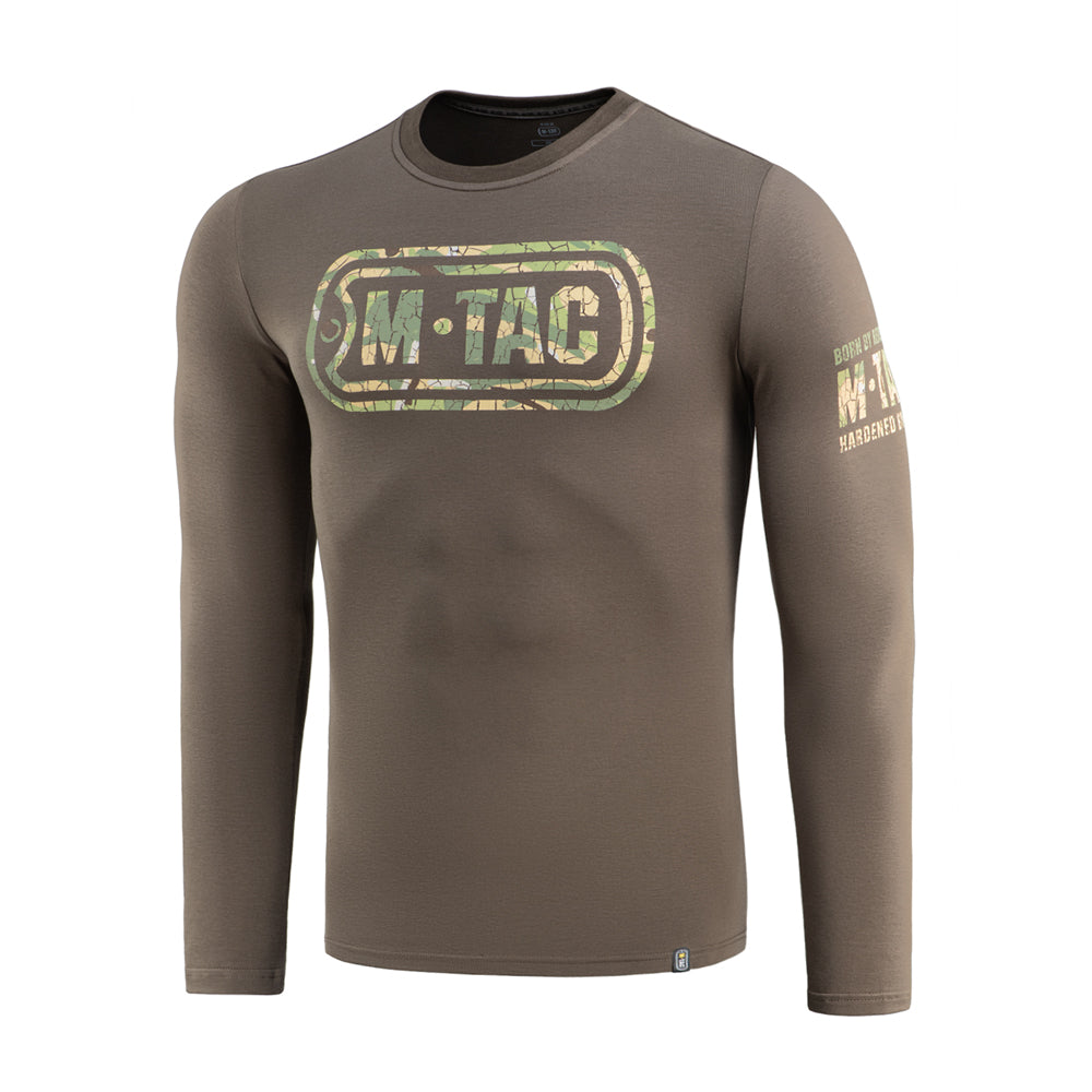 Tricou M-Tac Logo Long Sleeve - Dark Olive Camuflaj Tactic