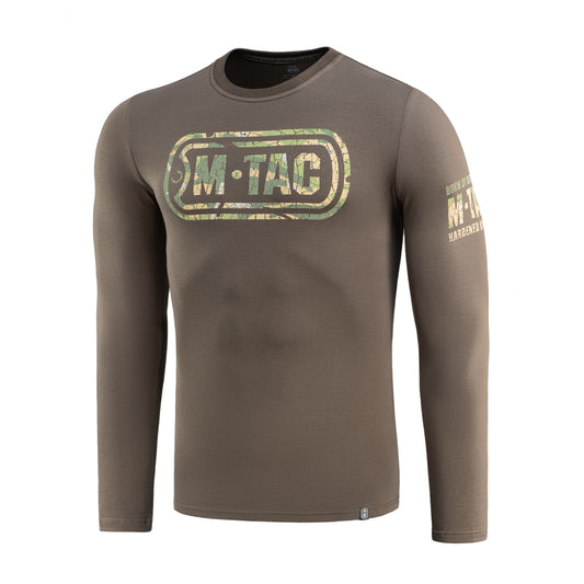 Tricou M-Tac Logo Long Sleeve - Dark Olive Camuflaj Tactic