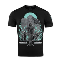 Tricou M-Tac Our Land - Negru, Pentru Curaj și Rezistență
