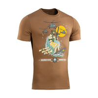 Tricou M-Tac Surf Club - Coyote Brown, Bumbac Elastic