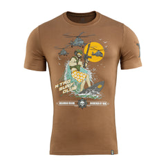 Tricou M-Tac Surf Club - Coyote Brown, Bumbac Elastic