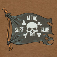 Tricou M-Tac Surf Club - Coyote Brown, Bumbac Elastic